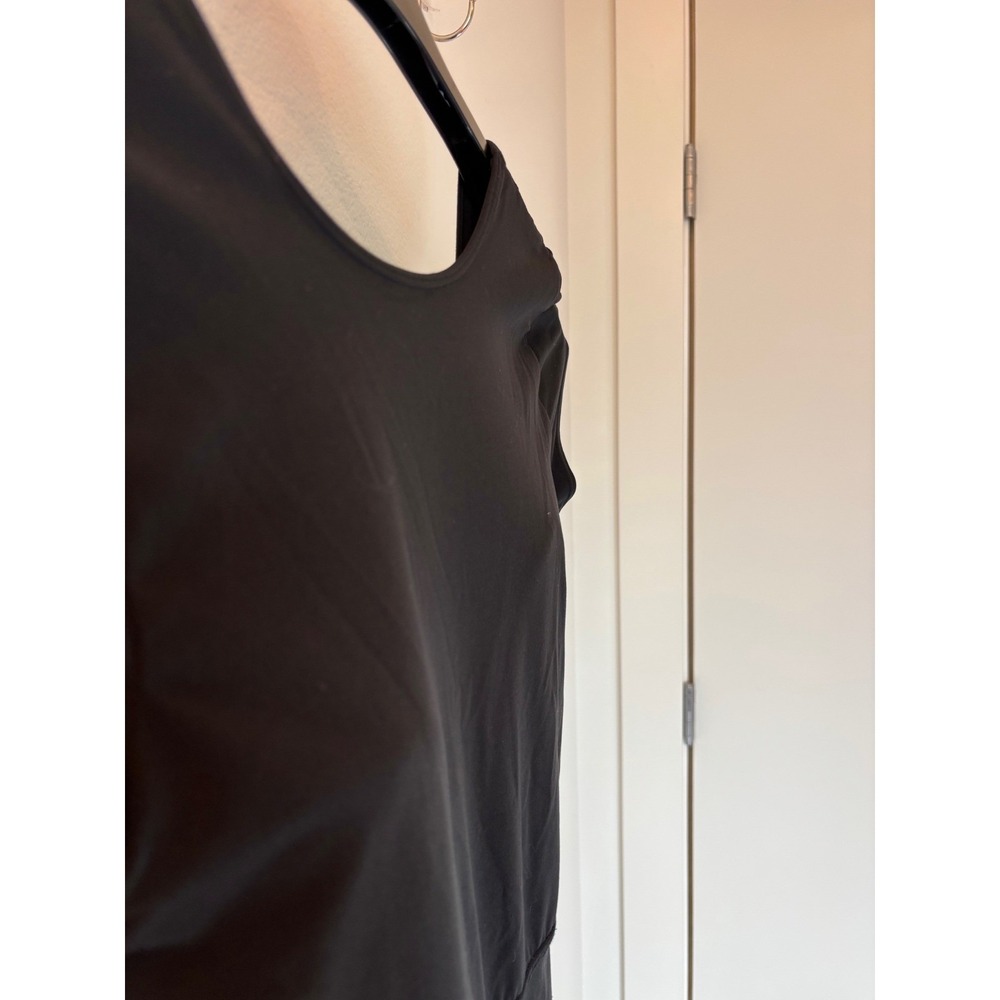 JoyLab Womens Black Short Sleeve Scoop Back Athletic Jumpsuit Straight Leg
